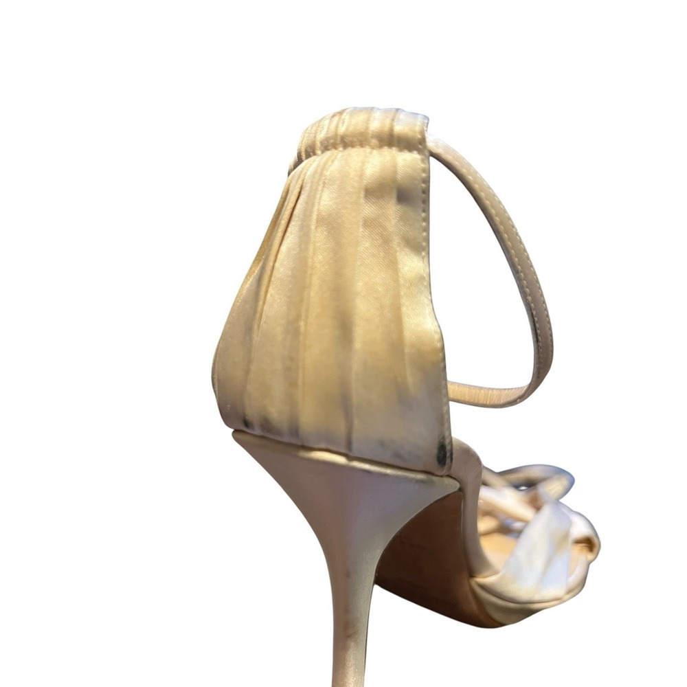 JIMMY CHOO Satin Sandals Wedding Shoes Sandals 39 $1,095 - Picture 13 of 14